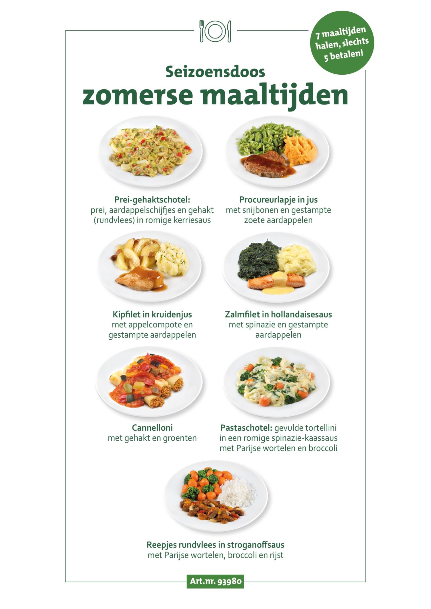 zomerse maaltijden